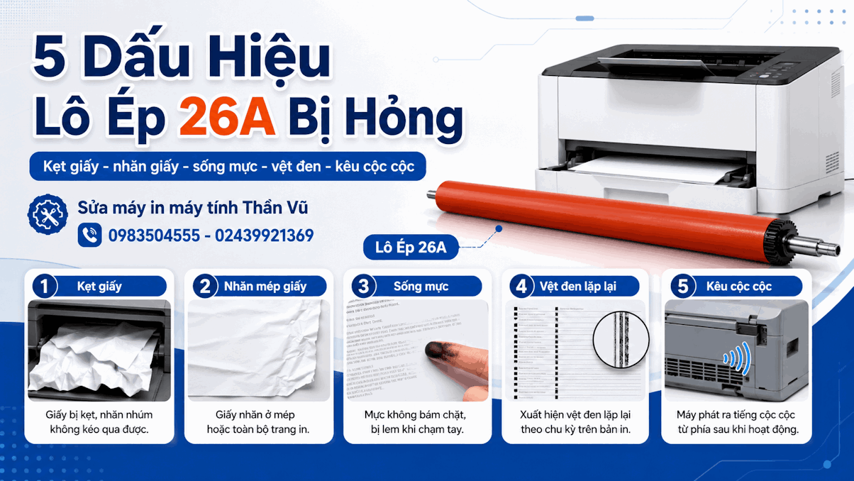 Lô ép 26A hàng mới chuẩn chất lượng dùng cho máy in HP M402.